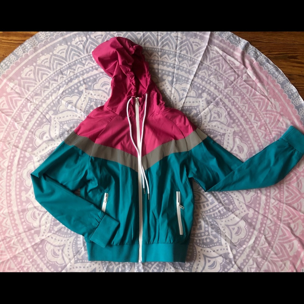 Women reflective wind breaker